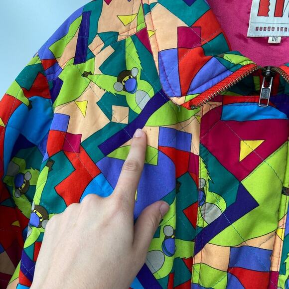 Nobuo Ikeda Vintage K Pop Monkey Geometric Jacket - Picture 3 of 8